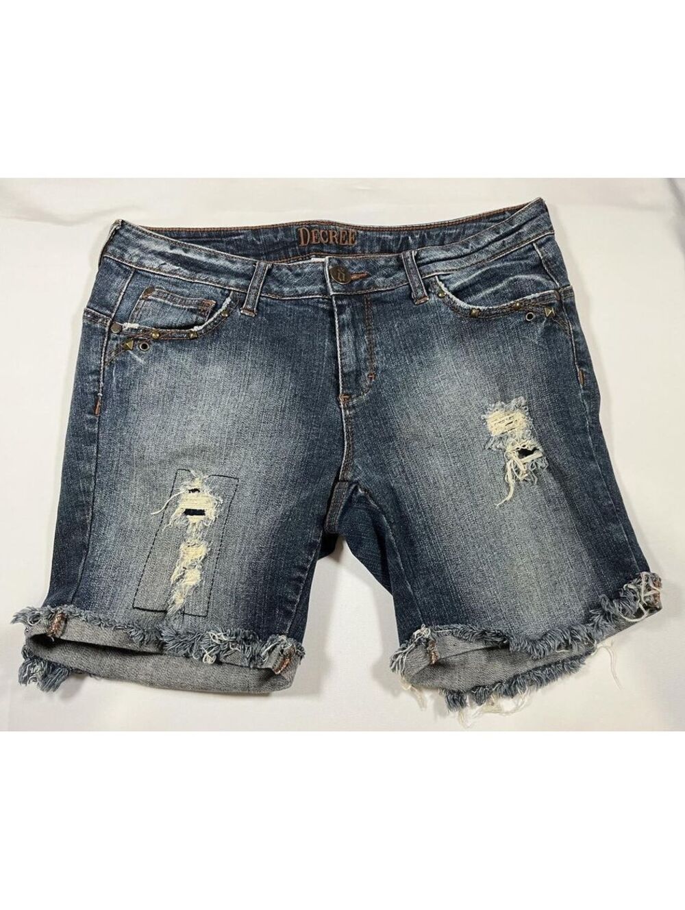 Decree Women's Blue and Navy Shorts